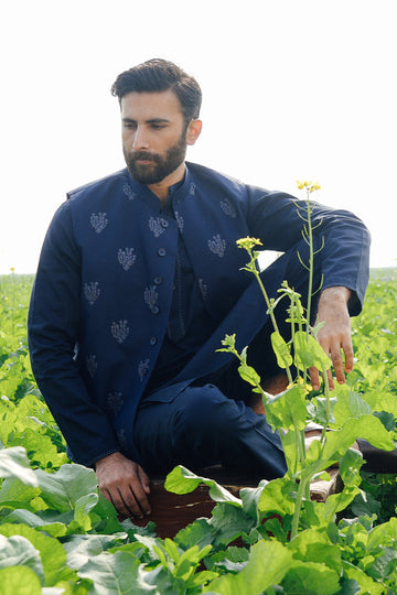 Navy Blue Waistcoat